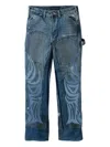 Who Decides War Wdw Winged Carpenter Denim Pants In Blue