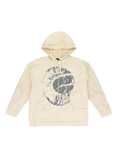 Who Decides War Cream Gathered Eye Hoodie In Neutral