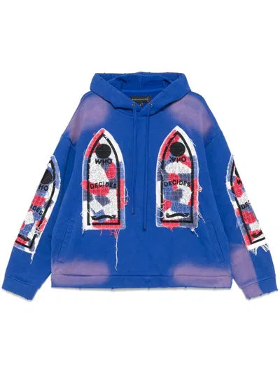 Who Decides War Glory Fabricated Hoodie In Blue