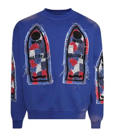 Who Decides War Glory Sweatshirt In Blue
