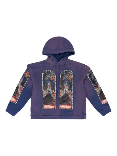 Who Decides War Indigo Descent Hoodie In Multi