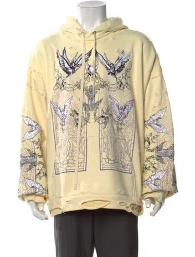 Pre-owned Who Decides War Graphic Print Crew Neck Hoodie W/ Tags In Multicolor