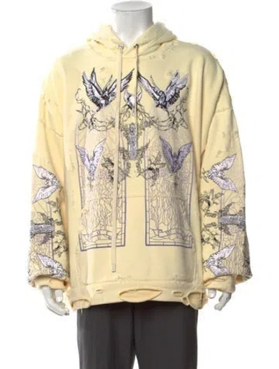 Pre-owned Who Decides War Graphic Print Crew Neck Hoodie W/ Tags In Multicolor