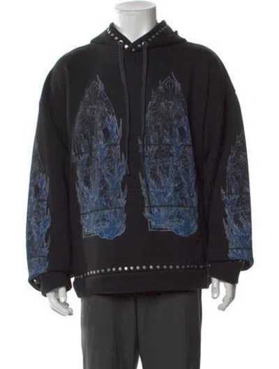 Pre-owned Who Decides War Graphic Print Crew Neck Hoodie W/ Tags In Multicolor