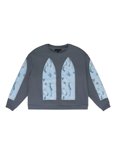 WHO DECIDES WAR GRAPHIC-PRINT CREW-NECK SWEATSHIRT