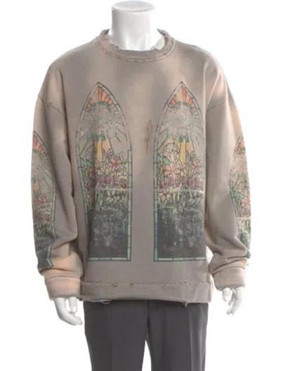 Pre-owned Who Decides War Graphic Print Crew Neck Sweatshirt In Multi
