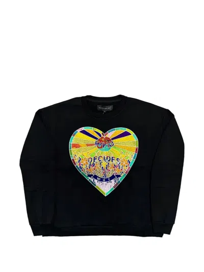 Who Decides War Graphic-print Sweatshirt In Black