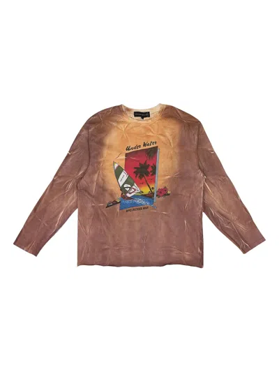 Who Decides War Graphic-print T-shirt In Brown
