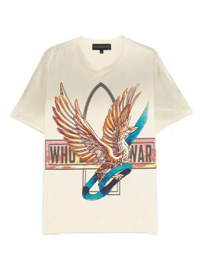 Who Decides War Graphic-print T-shirt In Neutral