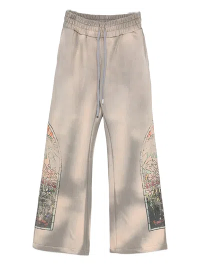Who Decides War Graphic-print Track Pants In Neutral