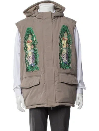 Pre-owned Who Decides War Graphic Print Vest In Neutral