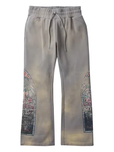 Who Decides War Graphic Track Pants In Blue