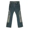 Who Decides War Graphic-panel Jeans In Blue