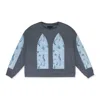 Who Decides War Gray Camo Glass Pullover Sweatshirt In Blue