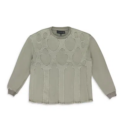 Who Decides War Gray Chapel Long Sleeve T-shirt In Green