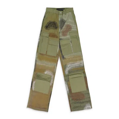 Who Decides War Green Camouflage Embroidery Pant