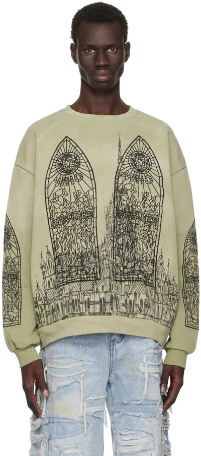 Who Decides War Green Cathedral Sweatshirt In Olive