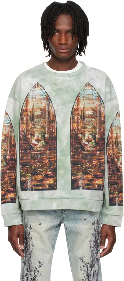 Who Decides War Green Eden Crewneck Sweatshirt In Sky