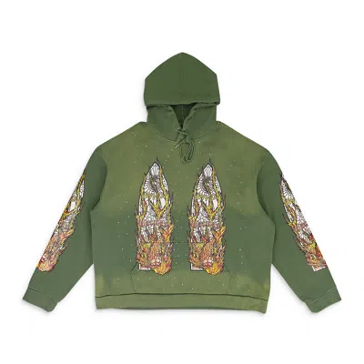 Who Decides War Windows Graphic Hoodie In Green