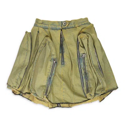 Who Decides War Green Window Pocket Cargo Maxi Skirt In Multi