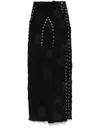Who Decides War Grommet Arch Maxi Skirt In Black