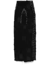 Who Decides War Grommet Arch Maxi Skirt In Black