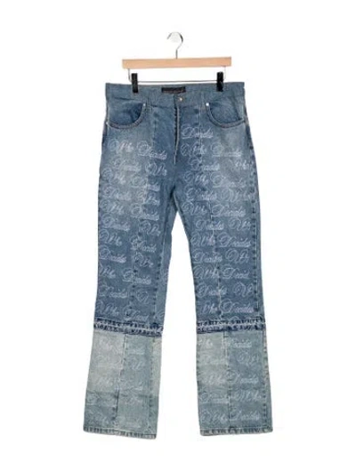 Pre-owned Who Decides War High-rise Flared Jeans W/ Tags In Blue