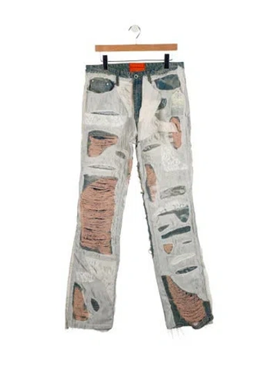 Pre-owned Who Decides War High-rise Wide Leg Jeans W/ Tags In Blue