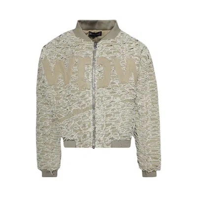 Pre-owned Who Decides War Husk Bomber Jacket 'tan' | Men's Size L In Brown