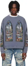 Who Decides War Indigo Apparent Crewneck Sweatshirt In Indigo