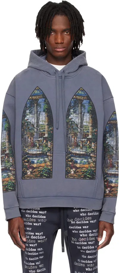 WHO DECIDES WAR INDIGO APPARENT HOODIE