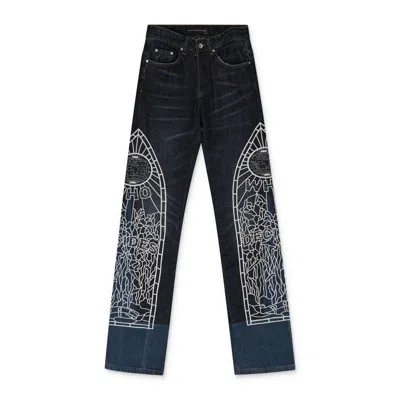 Who Decides War Indigo Cowboy Straight-fit Jeans In Blue