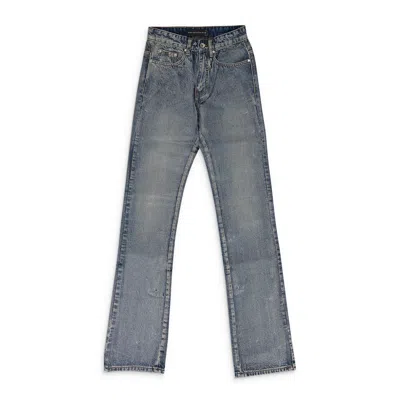 Who Decides War Indigo Waxed Straight-fit Jeans In Blue