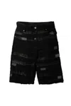 Who Decides War Lace-insert Frayed Shorts