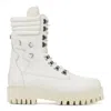 Who Decides War Quilted Field Boots In White