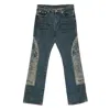 Who Decides War Graphic-panel Jeans In Blue