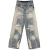 Who Decides War Faded Stone Jeans In Multicolor