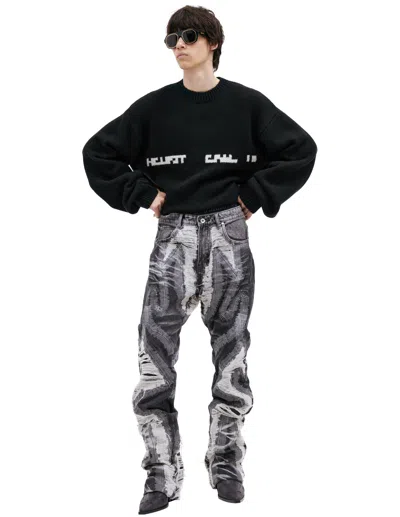 Who Decides War Jeans With Stitching In Gray