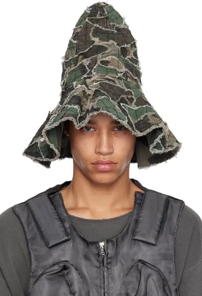 Who Decides War Khaki Highest Point Denim Bucket Hat In Multi