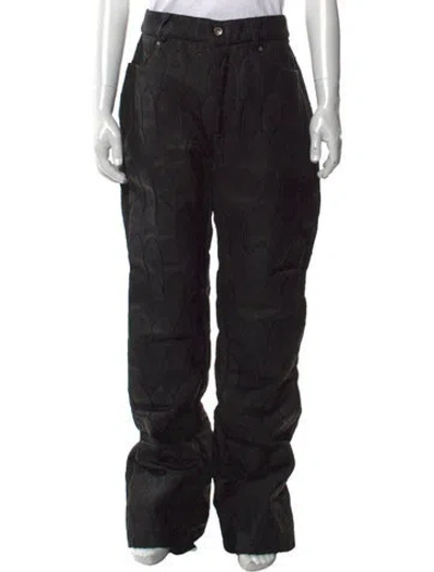 Pre-owned Who Decides War Leather Pants W/ Tags In Black