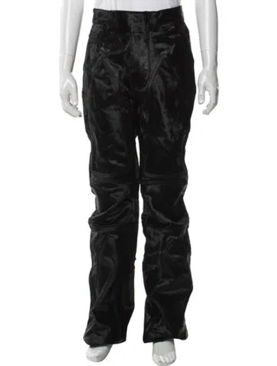 Pre-owned Who Decides War Leather Pants W/ Tags In Black