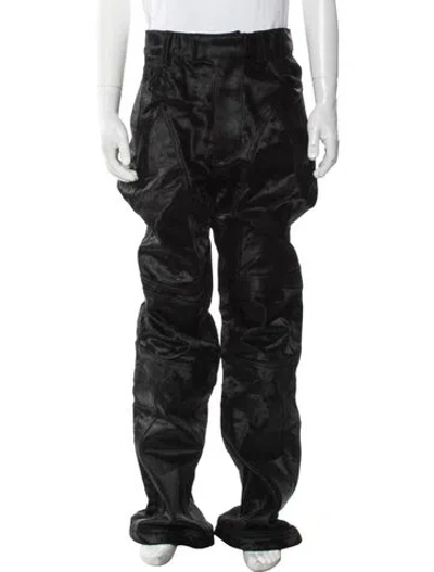 Pre-owned Who Decides War Leather Pants W/ Tags In Black
