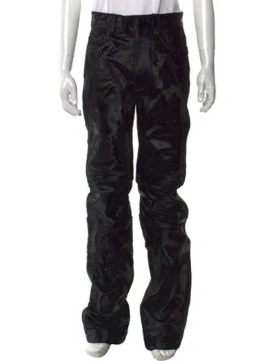 Pre-owned Who Decides War Leather Pants W/ Tags In Black