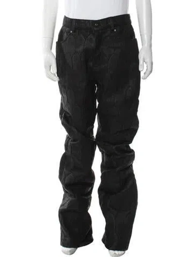 Pre-owned Who Decides War Leather Pants W/ Tags In Black