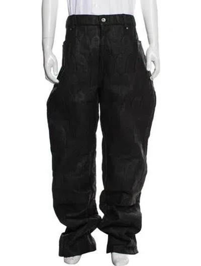 Pre-owned Who Decides War Leather Pants W/ Tags In Black