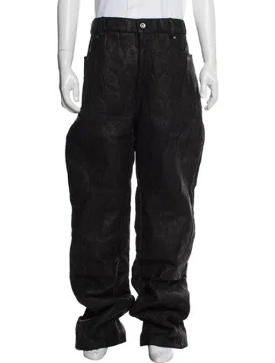 Pre-owned Who Decides War Leather Pants W/ Tags In Black