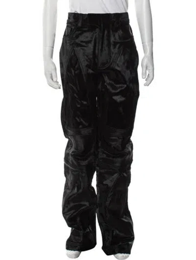 Pre-owned Who Decides War Leather Pants W/ Tags In Black
