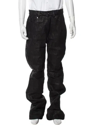 Pre-owned Who Decides War Leather Pants W/ Tags In Black