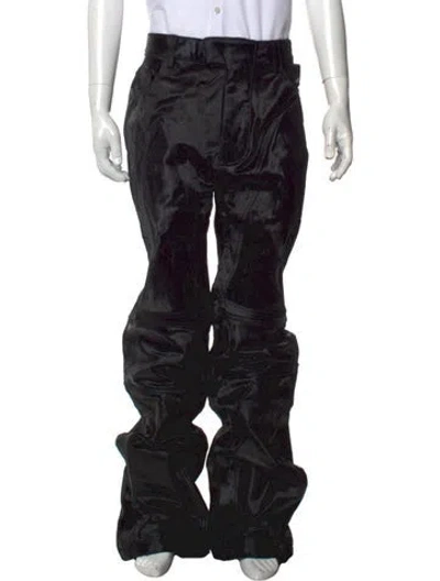 Pre-owned Who Decides War Leather Pants W/ Tags In Black