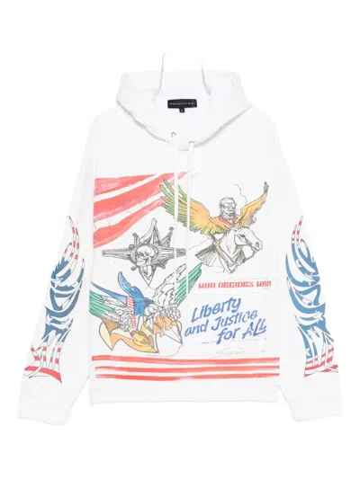 Who Decides War Liberty Graphic-print Hoodie In Multi